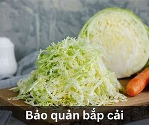 Bắp cải trắng thái xào